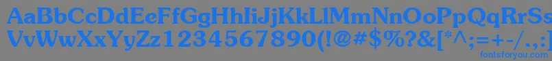 ItcSouvenirLtDemi Font – Blue Fonts on Gray Background