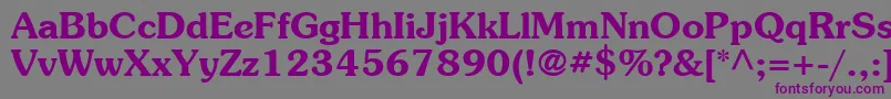 ItcSouvenirLtDemi Font – Purple Fonts on Gray Background