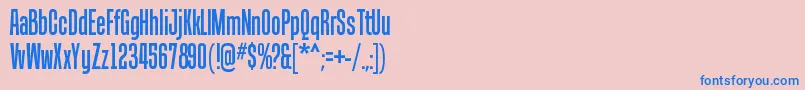 TandellergRegular Font – Blue Fonts on Pink Background