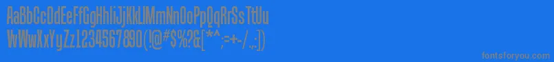Шрифт TandellergRegular – серые шрифты на синем фоне