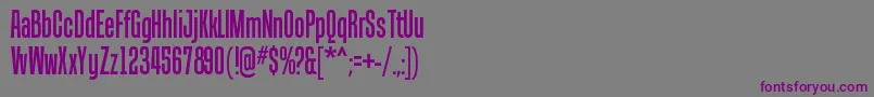 Шрифт TandellergRegular – фиолетовые шрифты на сером фоне