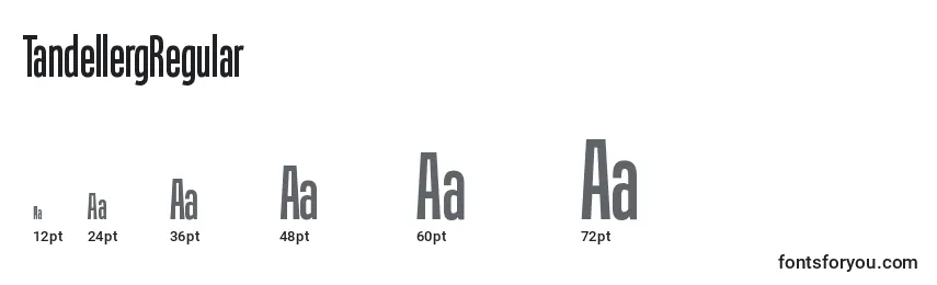 TandellergRegular Font Sizes