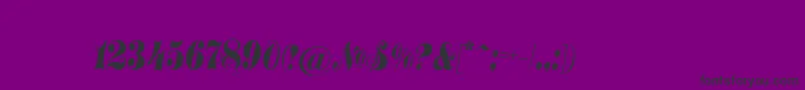 Treasuryc Font – Black Fonts on Purple Background