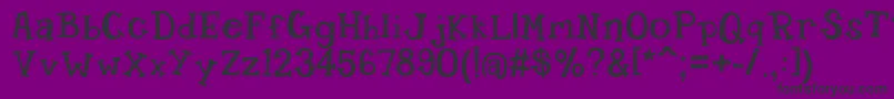 Candyrandy Font – Black Fonts on Purple Background