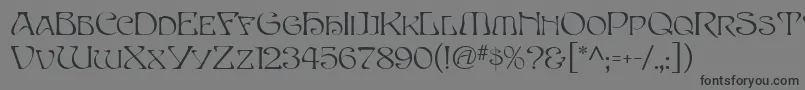 EddaMf Font – Black Fonts on Gray Background