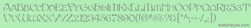 EddaMf Font – Gray Fonts on Green Background