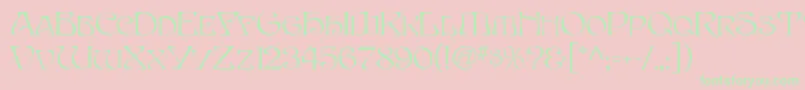 EddaMf Font – Green Fonts on Pink Background