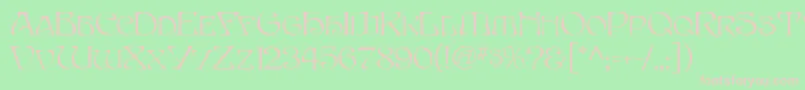 EddaMf Font – Pink Fonts on Green Background