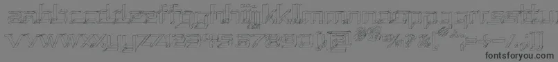 フォントRepusk – 黒い文字の灰色の背景