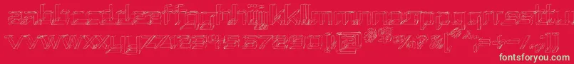 Repusk Font – Green Fonts on Red Background