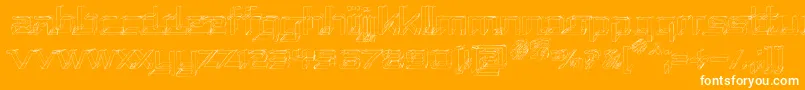 Repusk Font – White Fonts on Orange Background