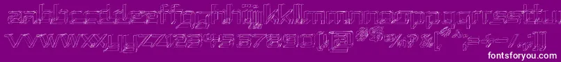 Repusk Font – White Fonts on Purple Background