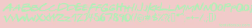 fuente GabrielWeissFriendsFont – Fuentes Verdes Sobre Fondo Rosa