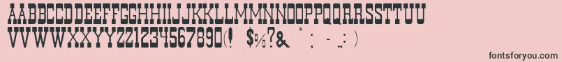 MurdanoNormal Font – Black Fonts on Pink Background