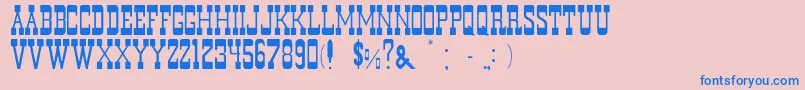 MurdanoNormal Font – Blue Fonts on Pink Background