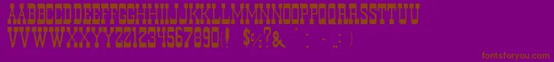 MurdanoNormal Font – Brown Fonts on Purple Background