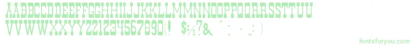 MurdanoNormal Font – Green Fonts on White Background