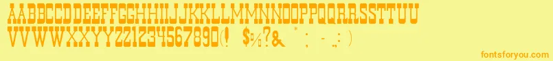 MurdanoNormal Font – Orange Fonts on Yellow Background