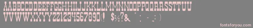 フォントMurdanoNormal – 灰色の背景にピンクのフォント