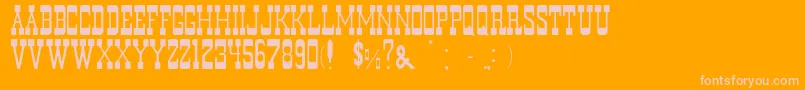 MurdanoNormal Font – Pink Fonts on Orange Background