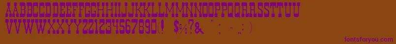 MurdanoNormal Font – Purple Fonts on Brown Background