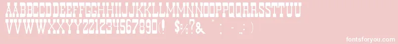 MurdanoNormal Font – White Fonts on Pink Background