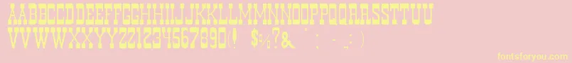 MurdanoNormal Font – Yellow Fonts on Pink Background