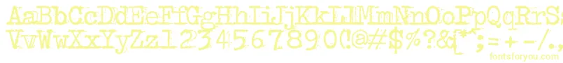 BulkyrefuseTypeNormal Font – Yellow Fonts