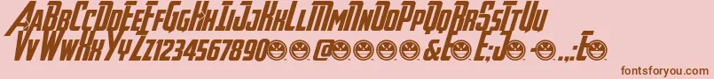More about Avengeance Font Avengeance Font – Brown Fonts on Pink Background