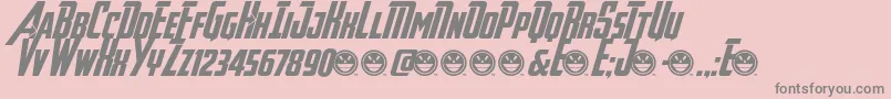 Więcej informacji o czcionce Avengeance Czcionka Avengeance – szare czcionki na różowym tle
