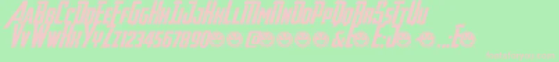 Avengeance Font – Pink Fonts on Green Background