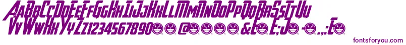 Avengeance-fontti – violetit fontit valkoisella taustalla