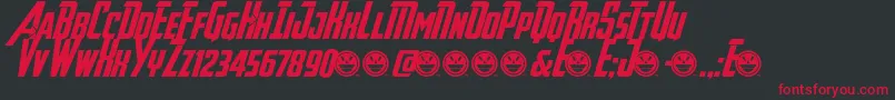 Avengeance Font – Red Fonts on Black Background