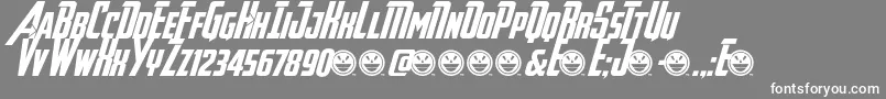 fuente Avengeance – Fuentes Blancas Sobre Fondo Gris