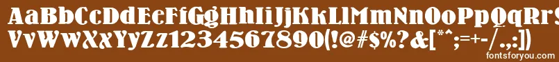 Wooden ffy Font – White Fonts on Brown Background