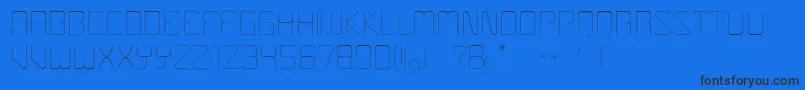 Boulder Font – Black Fonts on Blue Background