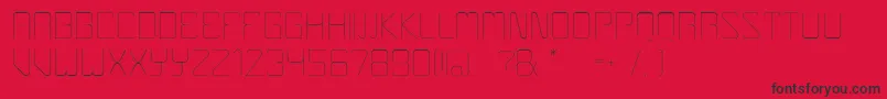 Boulder-fontti – mustat fontit punaisella taustalla