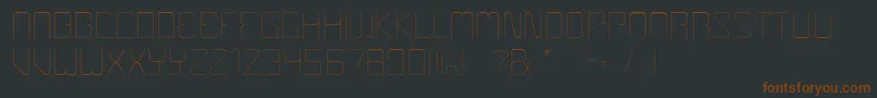 Boulder Font – Brown Fonts on Black Background