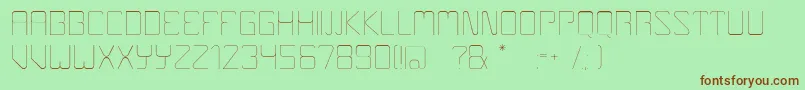 Boulder Font – Brown Fonts on Green Background