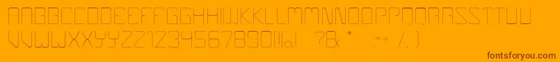Boulder Font – Brown Fonts on Orange Background
