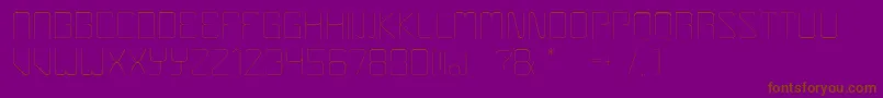 Шрифт Boulder – коричневые шрифты на фиолетовом фоне