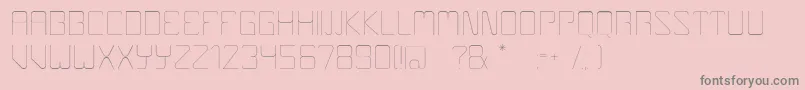 Boulder Font – Gray Fonts on Pink Background