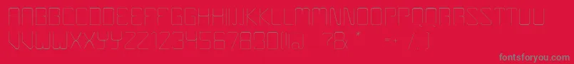 Boulder Font – Gray Fonts on Red Background