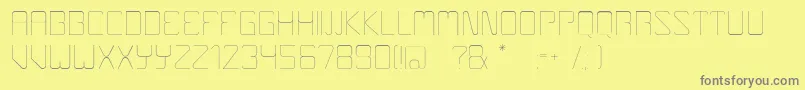 Шрифт Boulder – серые шрифты на жёлтом фоне