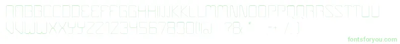 Шрифт Boulder – зелёные шрифты