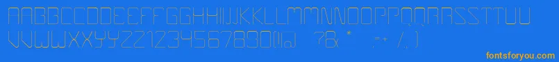 More about Boulder Font Boulder Font – Orange Fonts on Blue Background