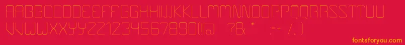 Boulder Font – Orange Fonts on Red Background