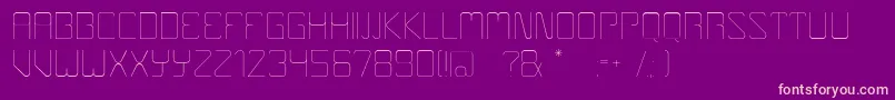 Boulder-fontti – vaaleanpunaiset fontit violetilla taustalla