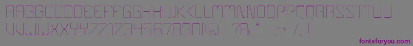 Boulder Font – Purple Fonts on Gray Background