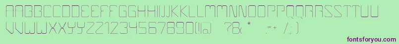 Boulder Font – Purple Fonts on Green Background